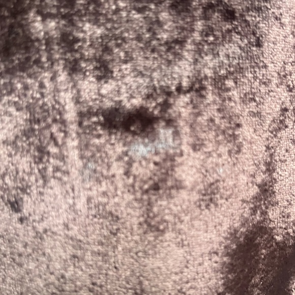 Vince Brown Velvet Velour 3/4 Sleeve Crew Neck Top Winter Fall Work Party Size M - Picture 6 of 9